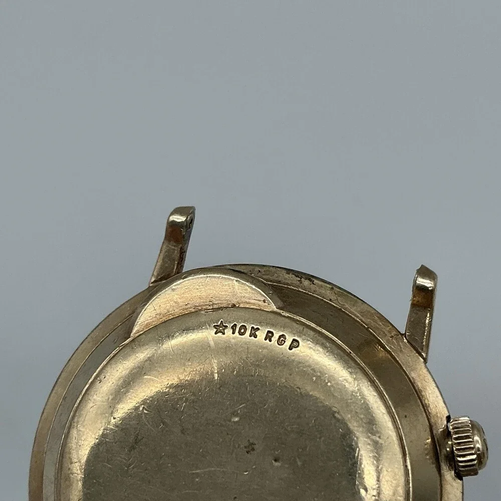 Vintage Hamilton Electric Mens Watch 32mm 10K RGP For Parts Repair Not Running